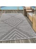 KADIMA DESIGN Teppich Outdoor Flachgewebe Gestreift Polypropylen Balkon