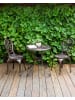 Beliani 2er-Set Gartenstuhl TRIORA in Braun