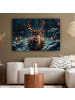 OnlyWow Leinwand Bilder Dunkelbraun