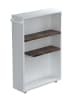 VCM  Holz Badschrank Nischenregal Nilari 61 x 20 x 45 in Weiß / Vintage-Eiche