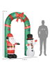 HOMCOM Aufblasbare Weihnachtsdekoration-198L x 80B x 245H cm-Mehrfarbig