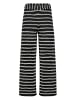 Zero  Schlupfhose gerader Schnitt in Black/Cream