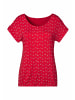 LASCANA T-Shirt in rot, dunkelgrau