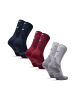 DANISH ENDURANCE Socken Classic Hiking Crew in navy/red/light grey