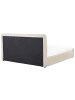 Beliani Doppelbett RENNES in Beige/Schwarz - (W) 190 x (H) 98 x (L) 217 cm