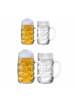 Stölzle 4er Set Bierkrüge Diamond in in transparent