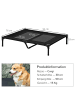 Pawhut Hundeliege Outdoor Schwarz  92L x 76B x 18H cm