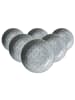 Ritzenhoff & Breker 6er Set Suppenteller Porto in Grau ø 21,5 cm in grau