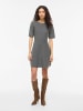Vila Minikleid in Dark Grey Melange