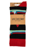 GreenBomb Socks Abstract Mountain in Schwarz