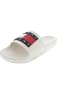TOMMY JEANS Flag Pool Slide Pantolette Beige