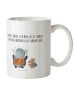 Mr. & Mrs. Panda Kindertasse Pinguin & Maus Wanderer mit Spruch in Weiß