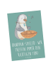 Mr. & Mrs. Panda Postkarte Handpan Spieler mit Spruch in Meeresbrise
