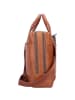 Plevier Rock Flint Aktentasche RFID Schutz Leder 41 cm Laptopfach in cognac