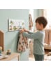 relaxdays Kindergarderobe "Dino" in Grün/ Weiß - (B)40 x (H)20 x (T)5,5 cm
