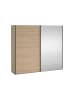 ebuy24 Schiebetürenschrank Como (2-türig) Eiche 244 x 67 cm