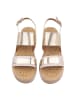 Ital-Design Sandale & Sandalette in Beige und Gold