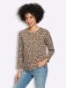 Heine Druck-Shirt in braun-champagner-bedruckt