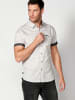 KOROSHI Kurzarmshirt in grau