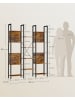 VASAGLE Bücherregal Barnet in Vintagebraun, Schwarz - (B)24 x (H)166 x (T)128 cm