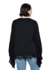 Ulla Popken Sweatshirt in schwarz