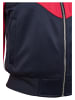 Urban Classics Urban Classics Damen Ladies Short Raglan Track Jacket in navy/fire red/white