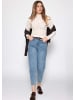 SASSYCLASSY Langarmshirt aus Spitze in Offwhite