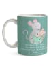 Mr. & Mrs. Panda Kaffeetasse Erzieher Superheld mit Spruch in Meeresbrise