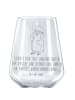 Mr. & Mrs. Panda Glas Rotwein Pinguin Duschen mit Spruch in Transparent