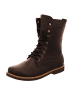 Esgano Damenschnürrstiefel warm flach Da.-Stiefelette in  Schwarz