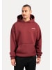 SMILODOX Hoodie Fortes in Bordeaux