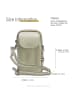 Florence Florence Umhängetasche, Handtasche Leder beige ca. 12cm