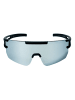 YEAZ SUNSPARK Sport-Sonnenbrille Black/Silver Mirror in silber