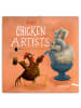 NOTIQUE Wandkalender 2027 6-sprachig in Chicken Artists - 30 x 30 cm