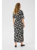 Kaffe Jerseykleid KAivanna Loose fit in Black, Chalk Flower Print