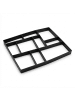 relaxdays 2 x Pflasterform 10 Kammern in Schwarz - (B)45 x (T)40 cm