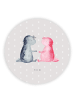 Mr. & Mrs. Panda magnet Axolotl Liebe ohne Spruch in Grau Pastell