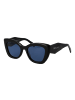 Replay Frauen Sonnenbrille Katzenauge Schwarz