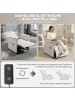 HOMCOM Elektrischer Relaxsessel-83L x 80B x 104H cm-Cremeweiß