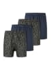 Schiesser Boxershorts Single Jersey in Blau / grün