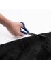 Snapstyle Hochflor-Teppich Livorno Rund in schwarz