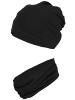 TupTam Unisex Set Kinder Beanie Mütze Schlauchschal in schwarz