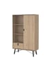 ebuy24 Vitrinenschrank Ry Eiche 102 x 40 cm