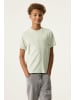 Garcia T-Shirt mit Rückenprint Fit Loose in milky green