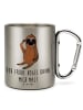 Mr. & Mrs. Panda Kaffeetasse Faultier Vogel mit Spruch in Silber