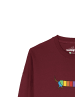 wat? Apparel Sweatshirt Regenbogen Dackel in Weinrot