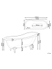 Beliani Freistehende Badewannen CAYMAN in Blau/Weiß/Gold - (W) 76 x (H) 76 x (L) 170 cm