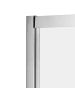 Beliani Duschkabine HUAPI in Silber - (W) 90 x (H) 190 x (L) 90 cm