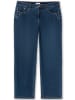 sheego Weite Jeans in dark blue denim