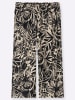 sheego Culotte in schwarz-sand-bedruckt